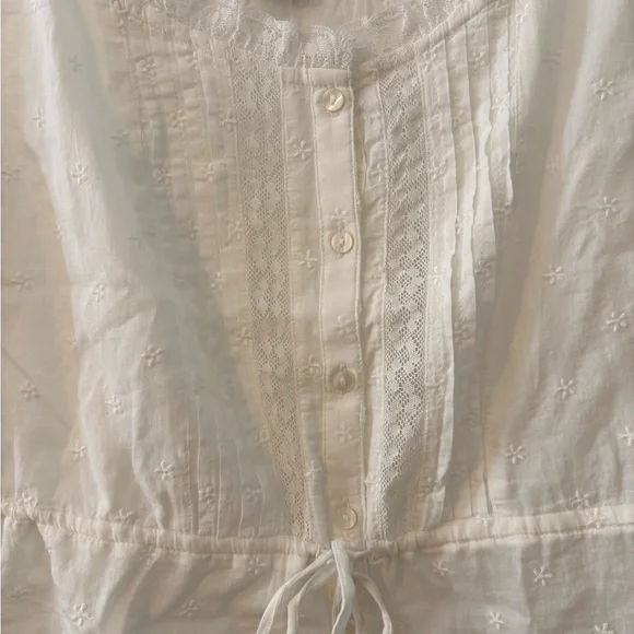 Gap White Lace Trim Peplum Top - Picture 6 of 8